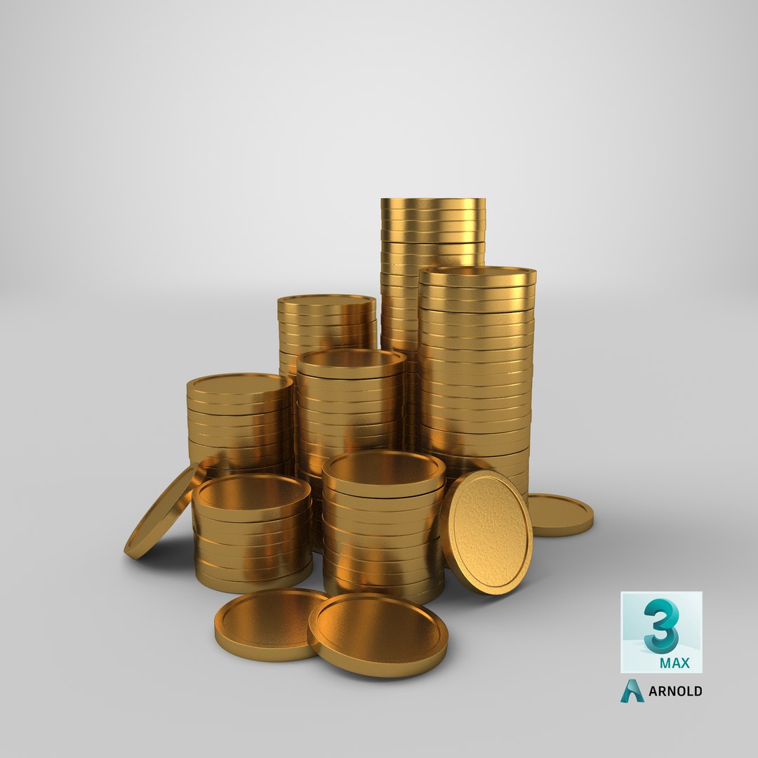 3D gold coins https://p.turbosquid.com/ts-thumb/zM/v3Tbcv/C8c3iGXh/stemcell_max_arnold_render/png/1578645298/1920x1080/fit_q87/ffc0e144f0b03bf3002811b0a66dea6926f0e9a1/stemcell_max_arnold_render.jpg