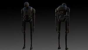 K-2SO Star Wars High-Quality Rigged