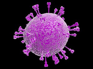 3d flu virus model