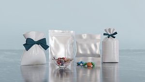 Candy bag and Pouch 3D model