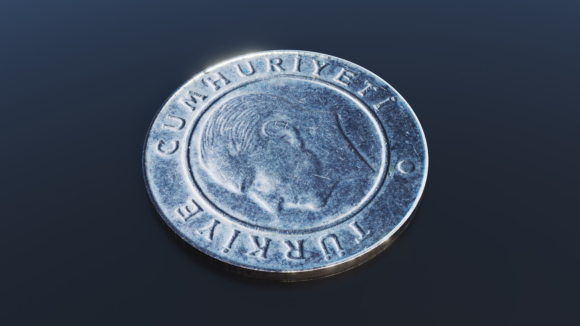 Turkish Lira Coin 3D Model - TurboSquid 2293724