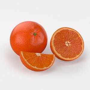 max photorealistic sicilian orange fruits
