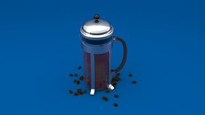 Chambord French Press Coffee Maker 3D