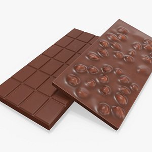 Milk Chocolate Nut Block model