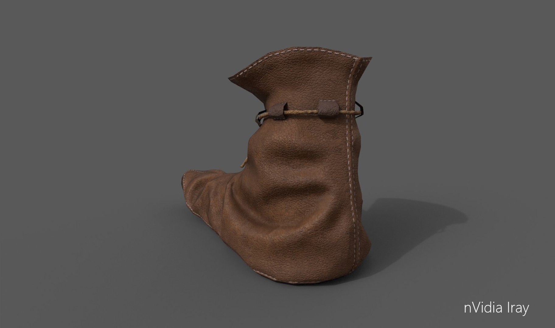 Leather medieval shoe 3D - TurboSquid 1174859