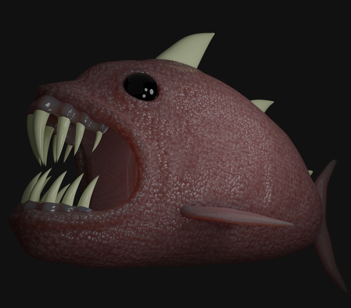 3D Monster Fish Model - TurboSquid 1753845
