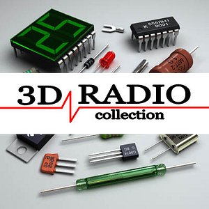 radio components 3d model