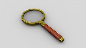 3D Magnification Glass model