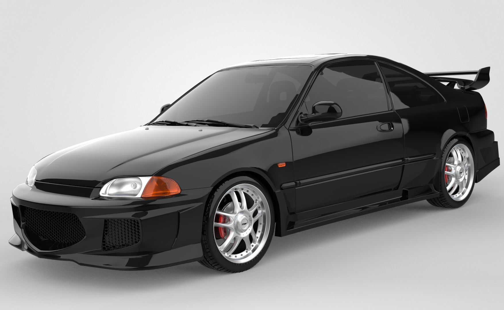 ワイルドスピード シビッククーペ ej1 スポコン トレーラー強盗