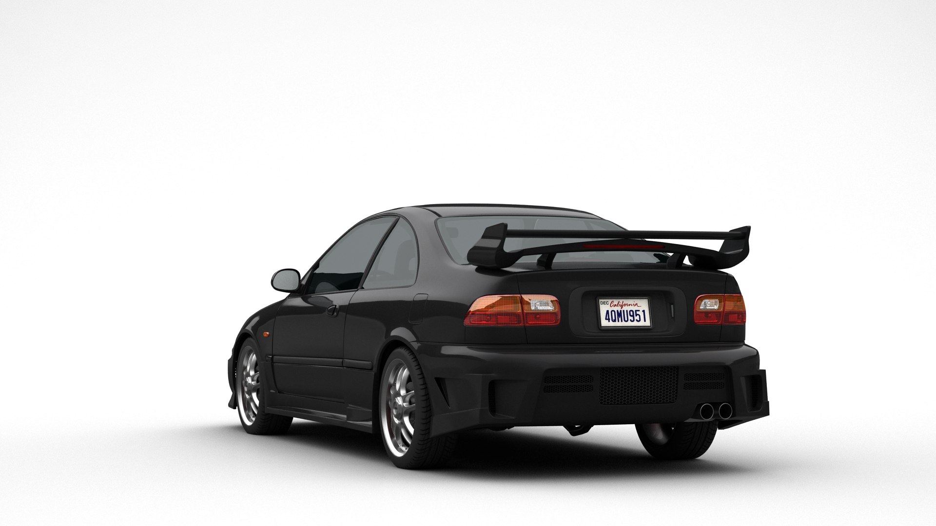 Honda Civic EJ1 Coupe The Fast And The Furious Model TurboSquid 1994286