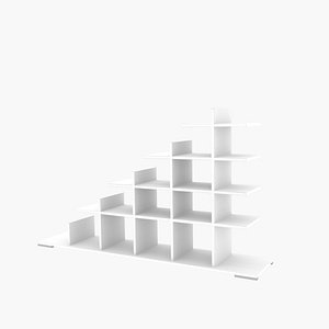 3D shelf shelving bookcase