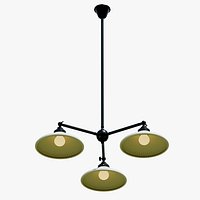 Modern 3 Light Pendant Chandelier