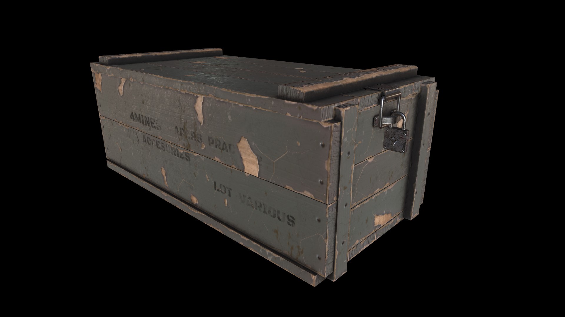 Army Crate 2 3D Model - TurboSquid 1746264