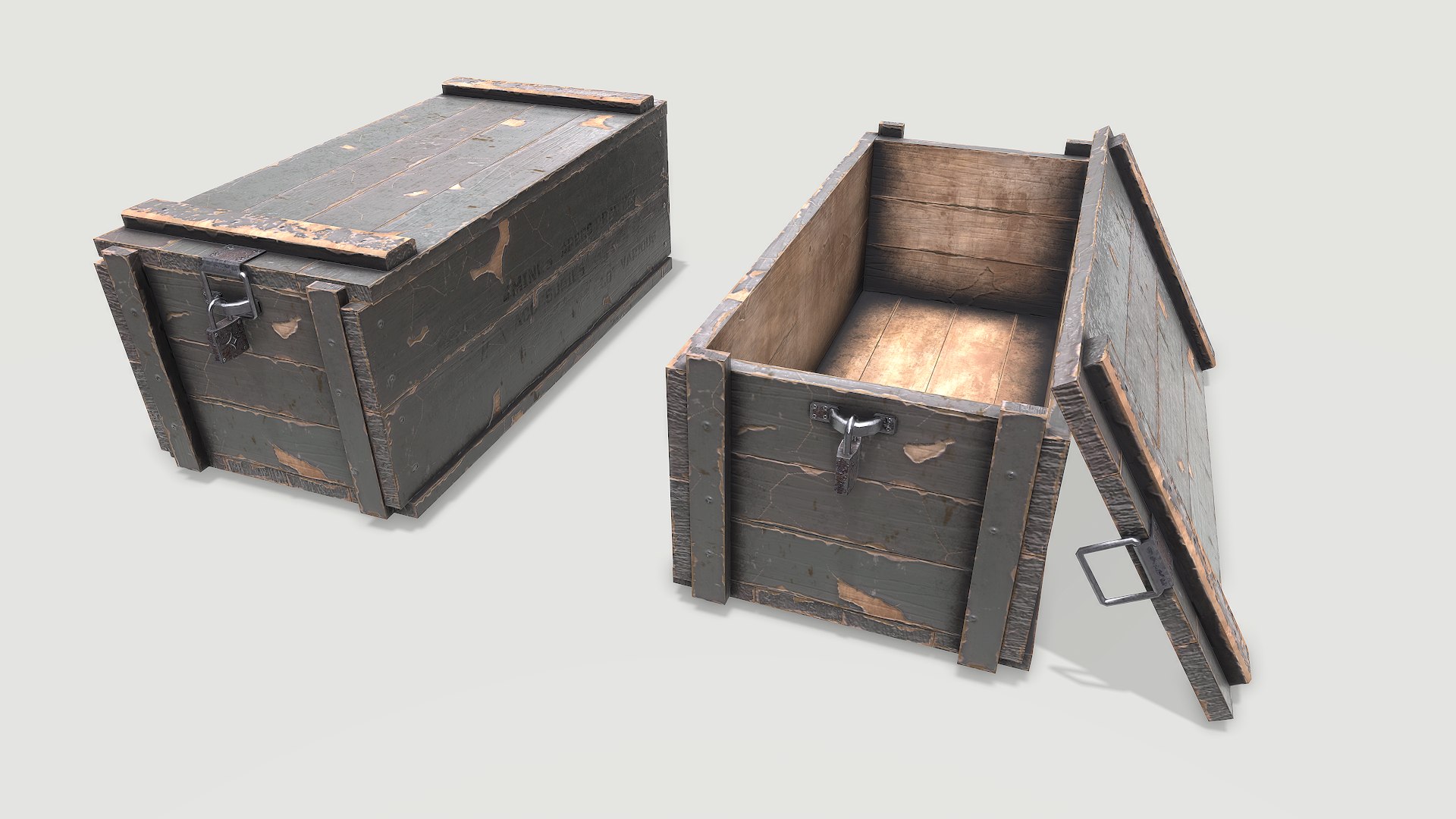 Army Crate 2 3D Model - TurboSquid 1746264