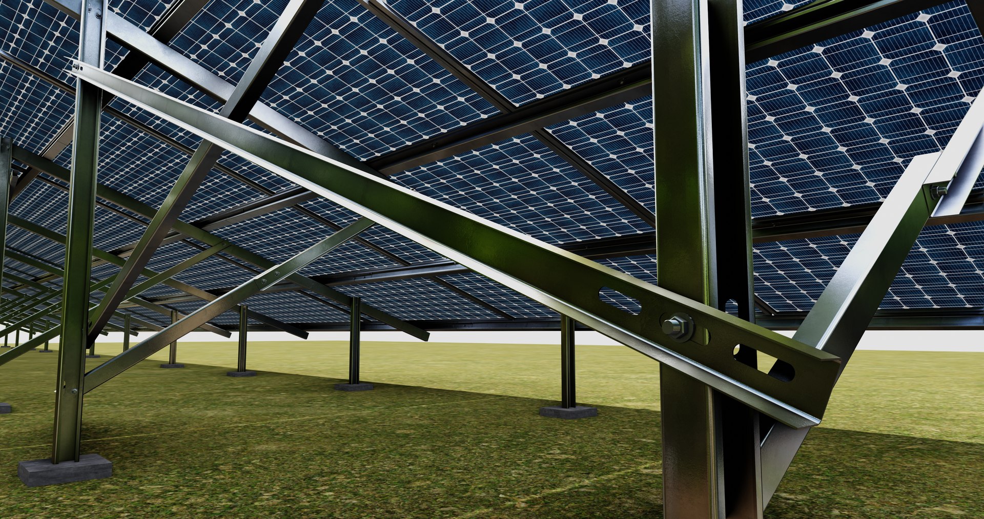 Solar Panel Steel Construction Type 21 3D - TurboSquid 2271452