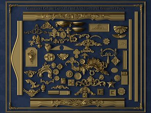 Classic Architectural Borders Relief Set