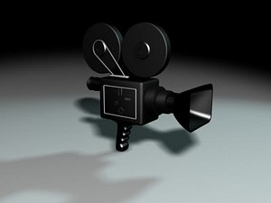 old 16mm camera 3d model