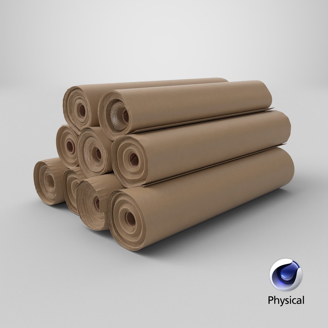 Kraft Paper Rolls Stack 3D https://p.turbosquid.com/ts-thumb/zN/PTIviD/Bz/stemcell_cinema_4d_physical_render/png/1787142660/1920x1080/fit_q87/522fdee7c8caabae94c20ecbd37cbf79e6eb553c/stemcell_cinema_4d_physical_render.jpg