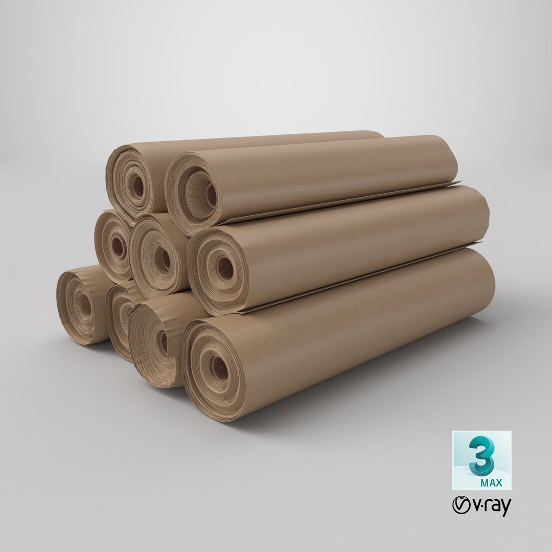 Kraft Paper Rolls Stack 3D https://p.turbosquid.com/ts-thumb/zN/PTIviD/CY/stemcell_max_vray_render/png/1787142661/1920x1080/fit_q87/3afa07645b6befc10d962c59534b9005c14aaaa3/stemcell_max_vray_render.jpg