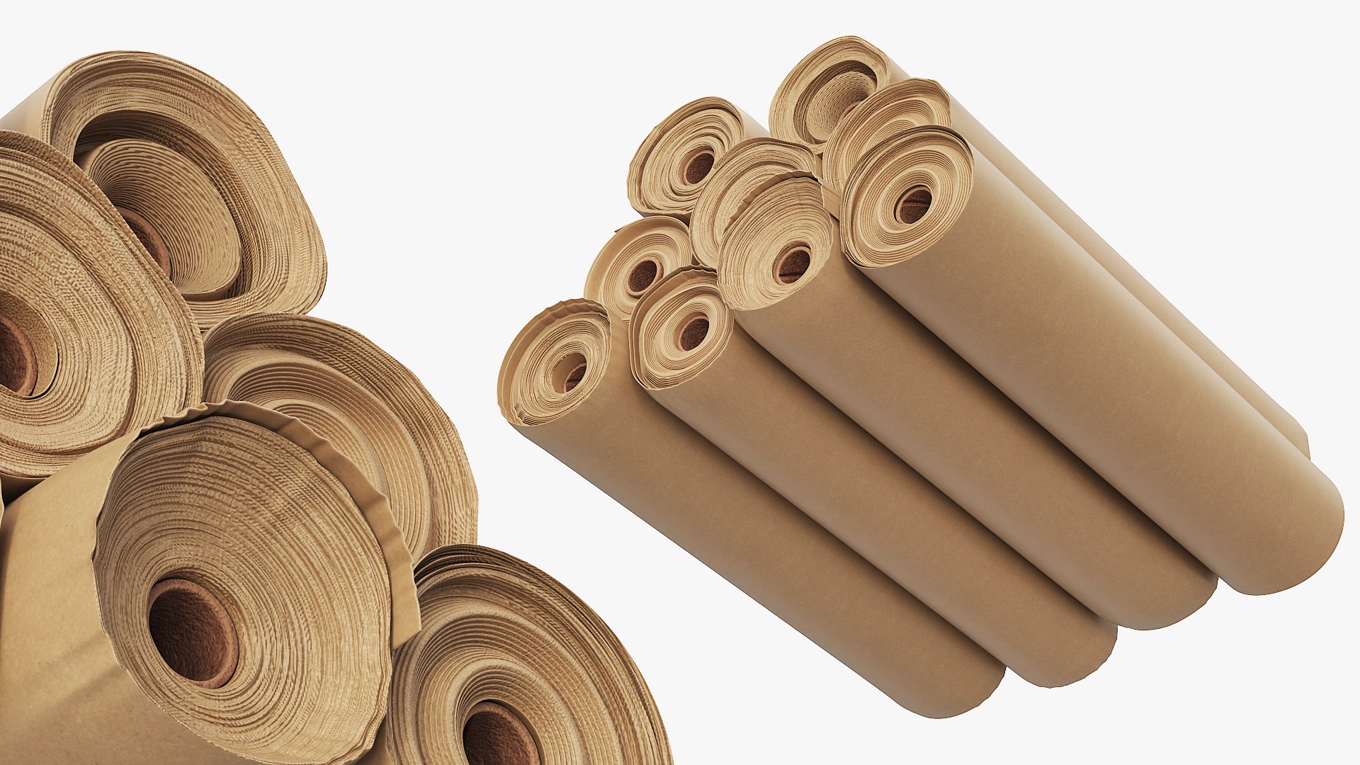 Kraft Paper Rolls Stack 3D https://p.turbosquid.com/ts-thumb/zN/PTIviD/Cz/kraft_paper_rolls_stack_007/jpg/1787009356/1920x1080/fit_q87/7b26bbb0c5b1ee7c224178653f8660e73de4cda2/kraft_paper_rolls_stack_007.jpg