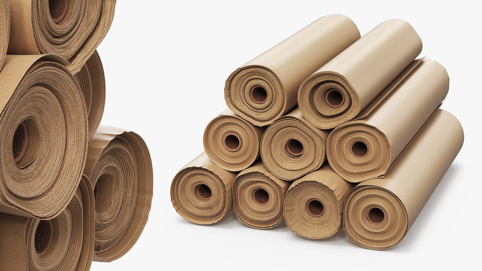 Kraft Paper Rolls Stack 3D https://p.turbosquid.com/ts-thumb/zN/PTIviD/IP/kraft_paper_rolls_stack_005/jpg/1787009349/1920x1080/fit_q87/9dc4b8ed4a4a2d5b0db1773e83892a59bd7ebf29/kraft_paper_rolls_stack_005.jpg