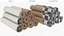 Kraft Paper Rolls Stack