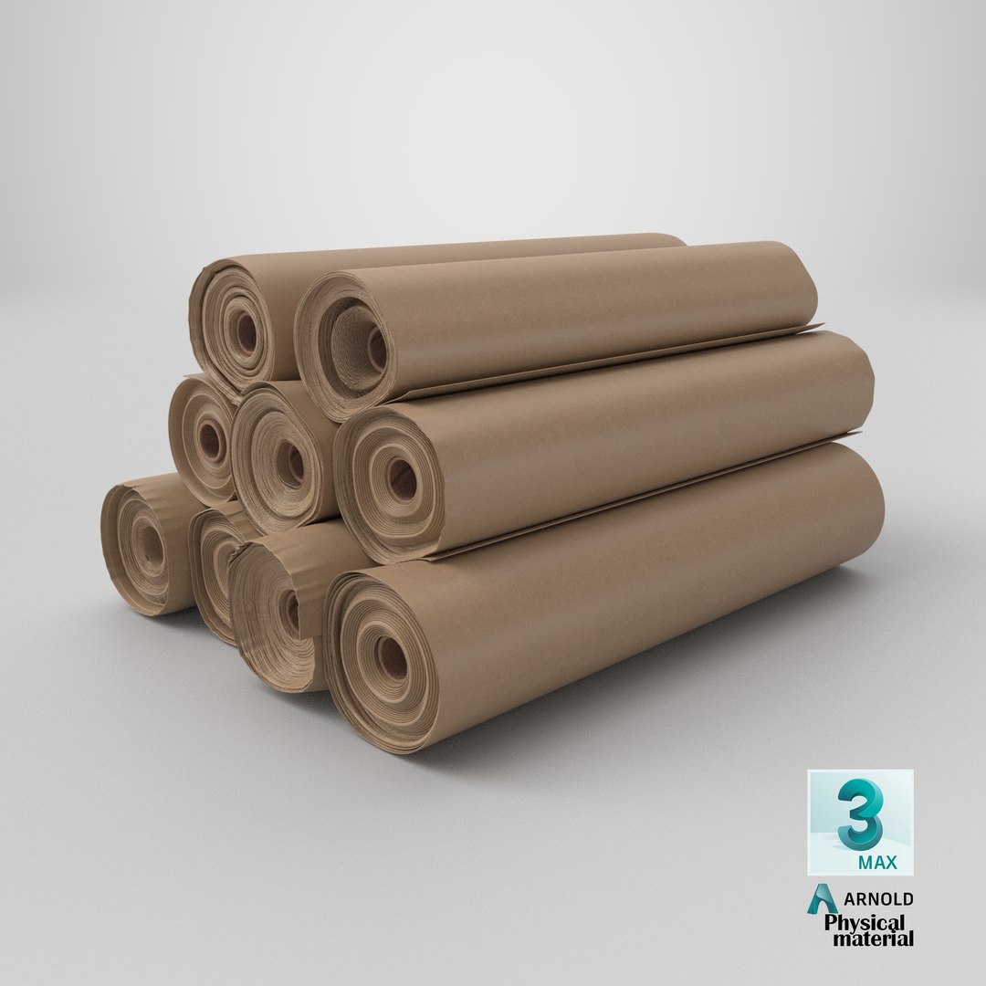Kraft Paper Rolls Stack 3D https://p.turbosquid.com/ts-thumb/zN/PTIviD/fa/stemcell_max_physical_render/png/1787142665/1920x1080/fit_q87/f772f7a807e66fbe3338462a1ebd115b45a6b1dc/stemcell_max_physical_render.jpg