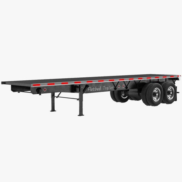 3d flatbed trailer