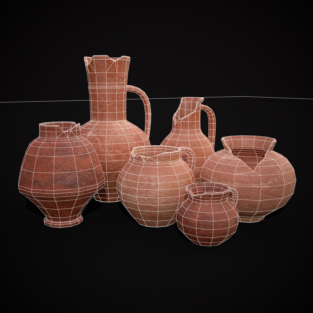 3D Broken Ceramic Pottery Set https://p.turbosquid.com/ts-thumb/zN/RHXwSK/4h/r2/png/1700441408/1920x1080/fit_q87/108594e40f3b2e79fd8a7087249e15a1351badcc/r2.jpg