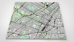3D Cityscape Freiburg im Breisgau Germany model