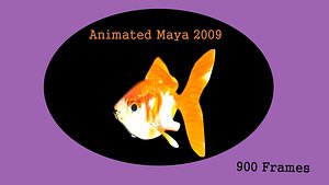 3d model of gold fish