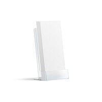 Acrylic Euro Flyer Holder - brochure in glass plastic transparent tray