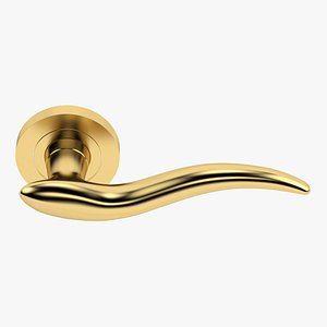 3D Barcelona Door Handle Brass model