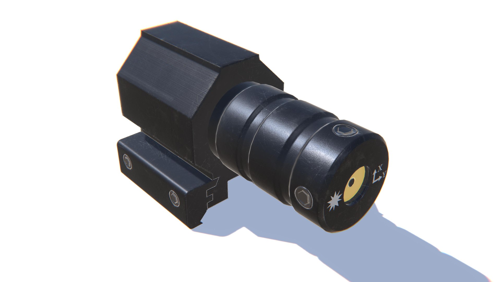 Tactical Red Dot Laser Low-poly 3D model https://p.turbosquid.com/ts-thumb/zN/b157Xy/tY/screenshot73/jpg/1634144286/1920x1080/fit_q87/7c442cd94bda08b2d21c94f7914fac87ee6650f3/screenshot73.jpg