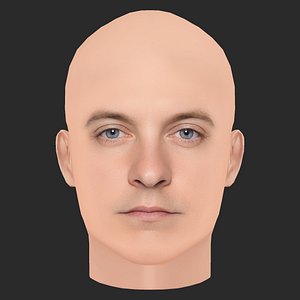 Low Poly Tobey Maguire Head 3D