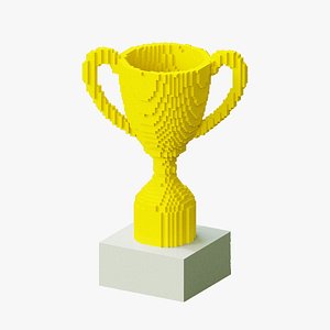 Voxel Trophy 3D model