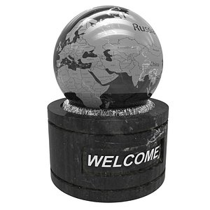 Floating Globe Fountain model