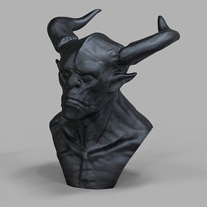 Creature Head Sculpture