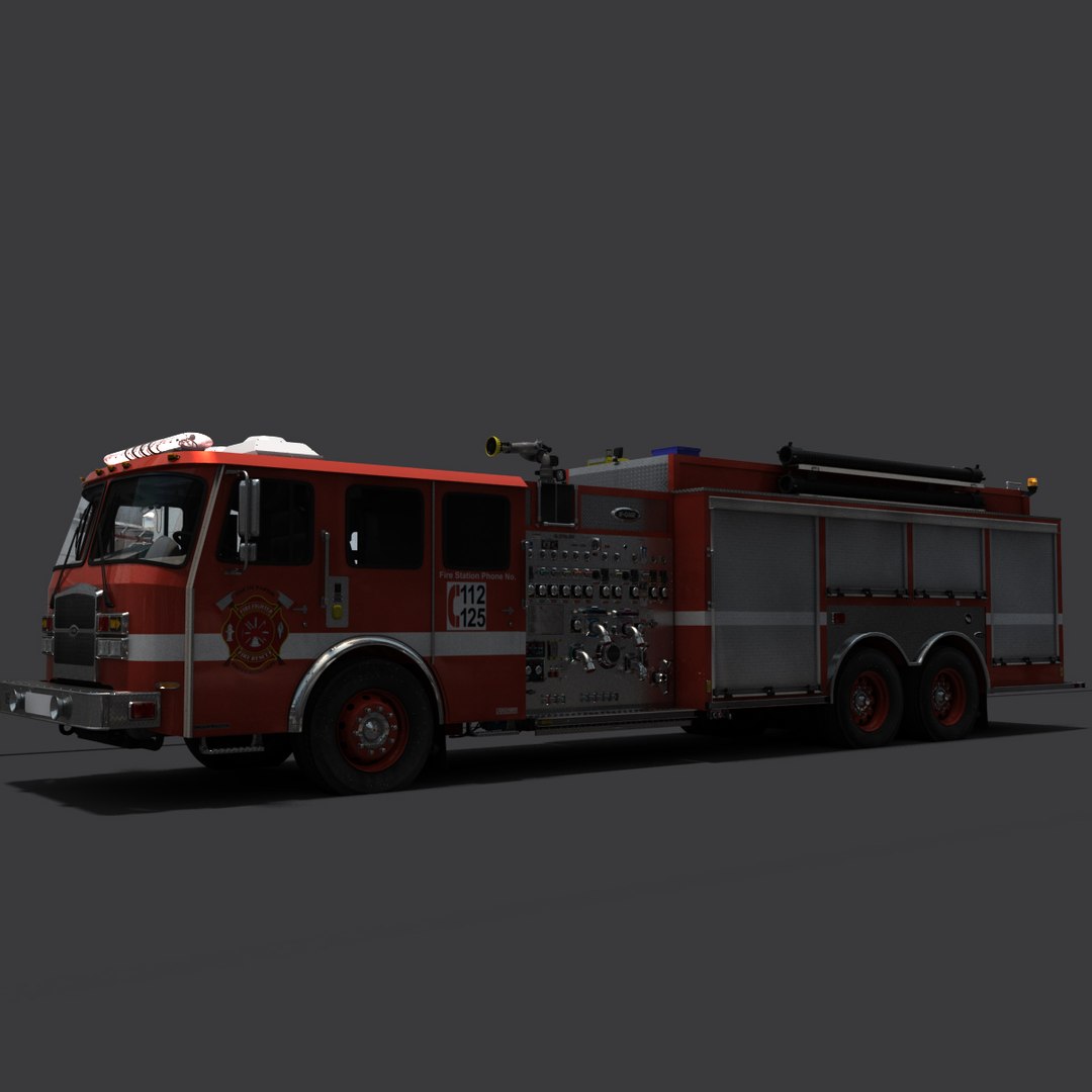 Fire Engines Collection 3D Model - TurboSquid 2131051