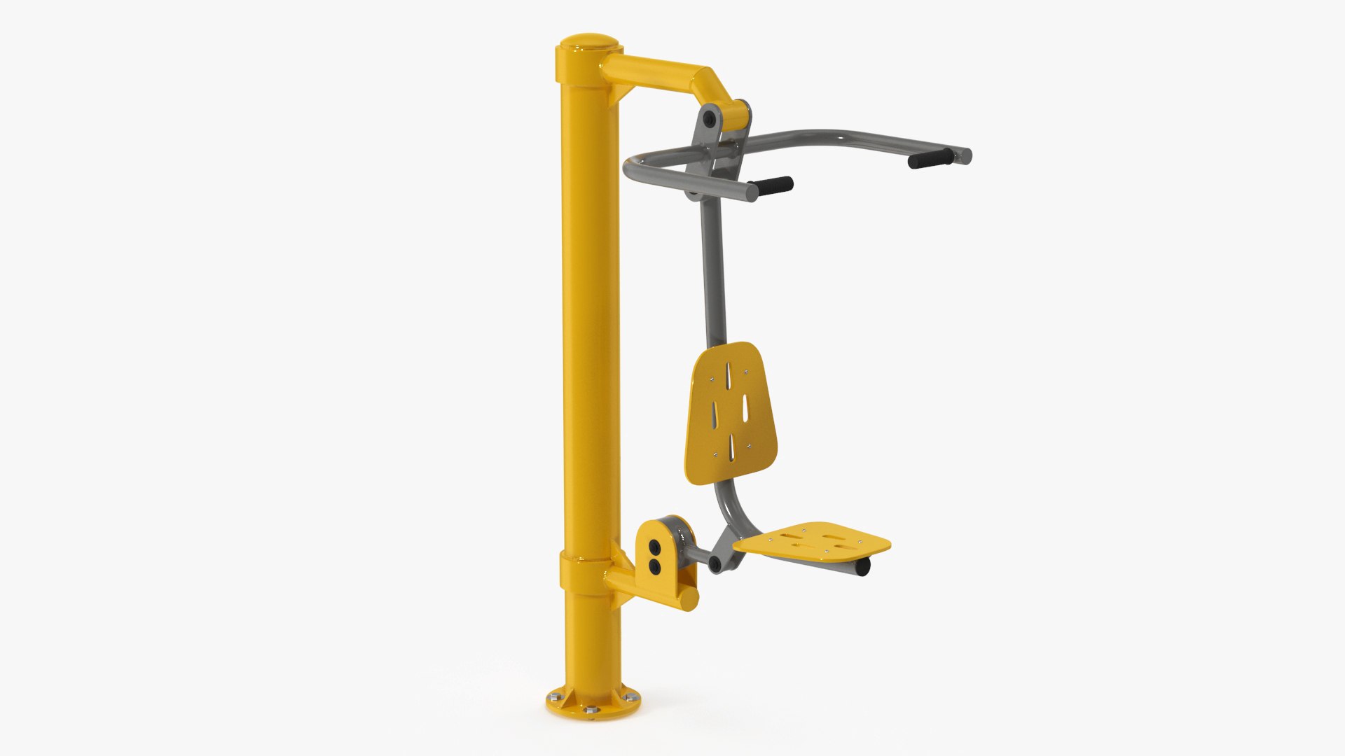 Pull Chair Outdoor Trainer Yellow 3D model preview