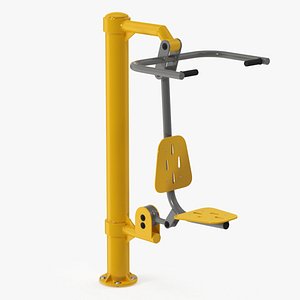 Pull Chair Outdoor Trainer Yellow 3D