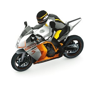 3d model 2014 ktm 1190 rc8