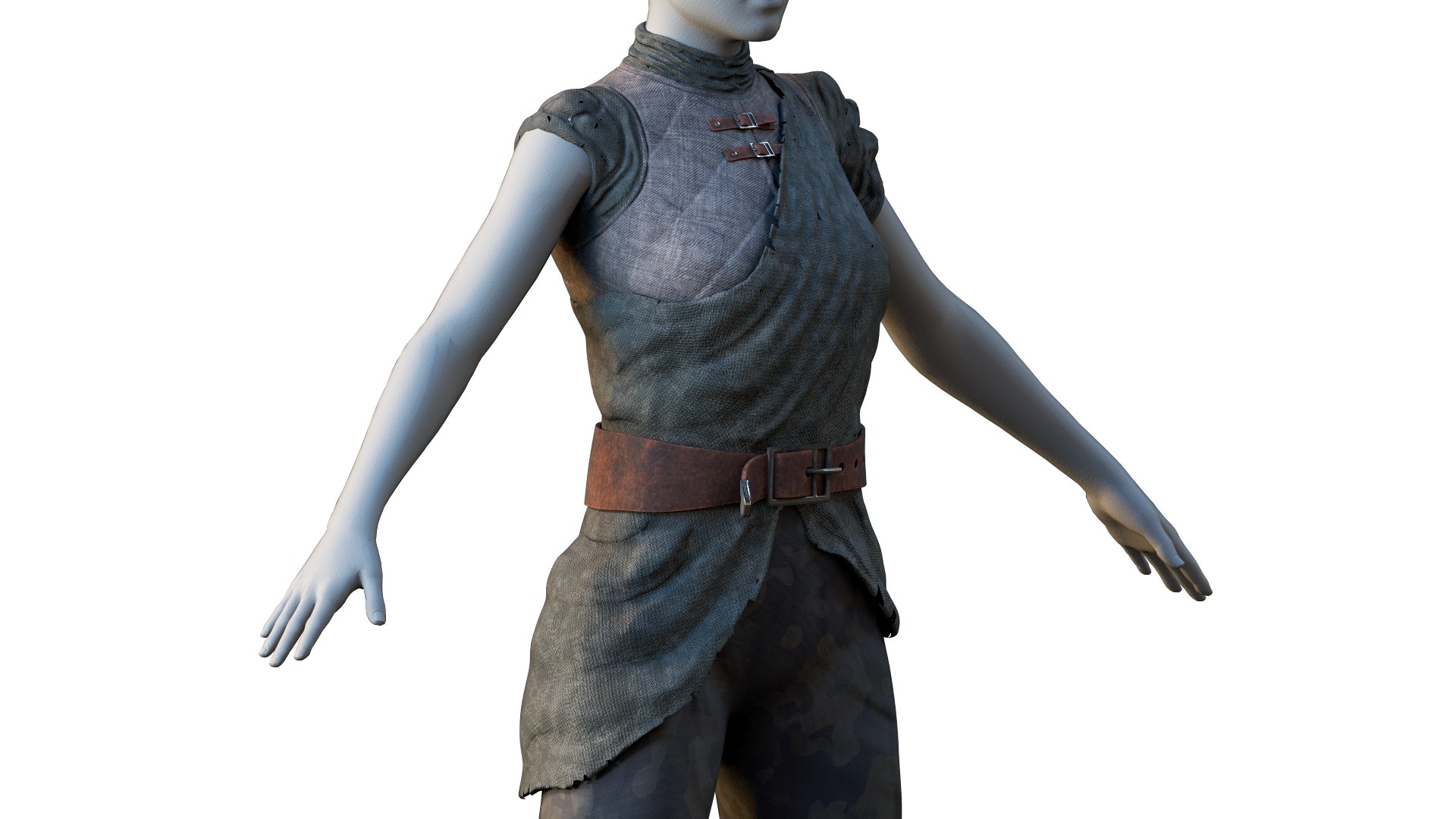 3D Medieval Female Model - TurboSquid 2069348