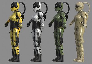 pbr armor 3D model