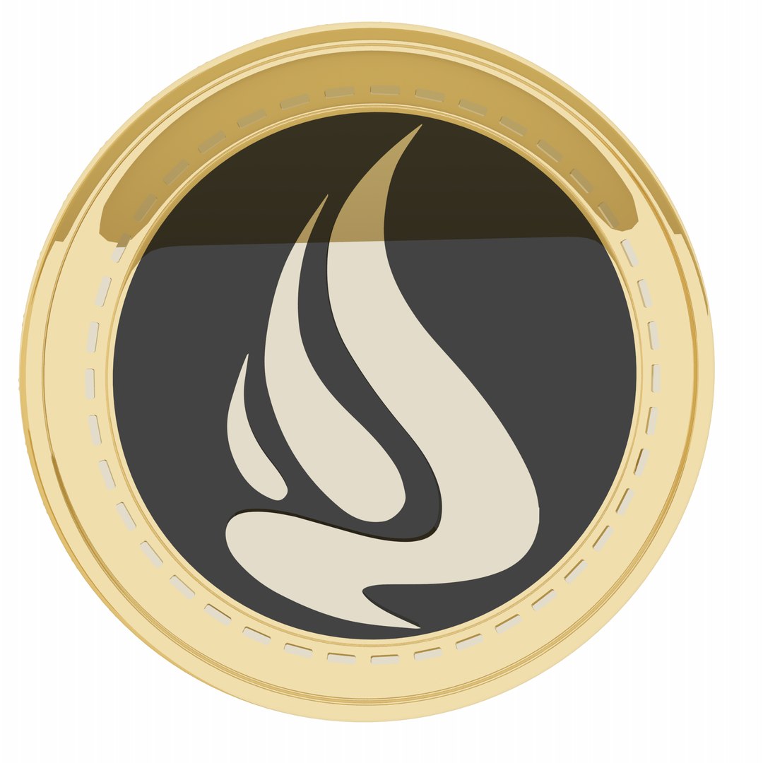 Elphyrecoin Cryptocurrency Gold Coin 3D - TurboSquid 1855886