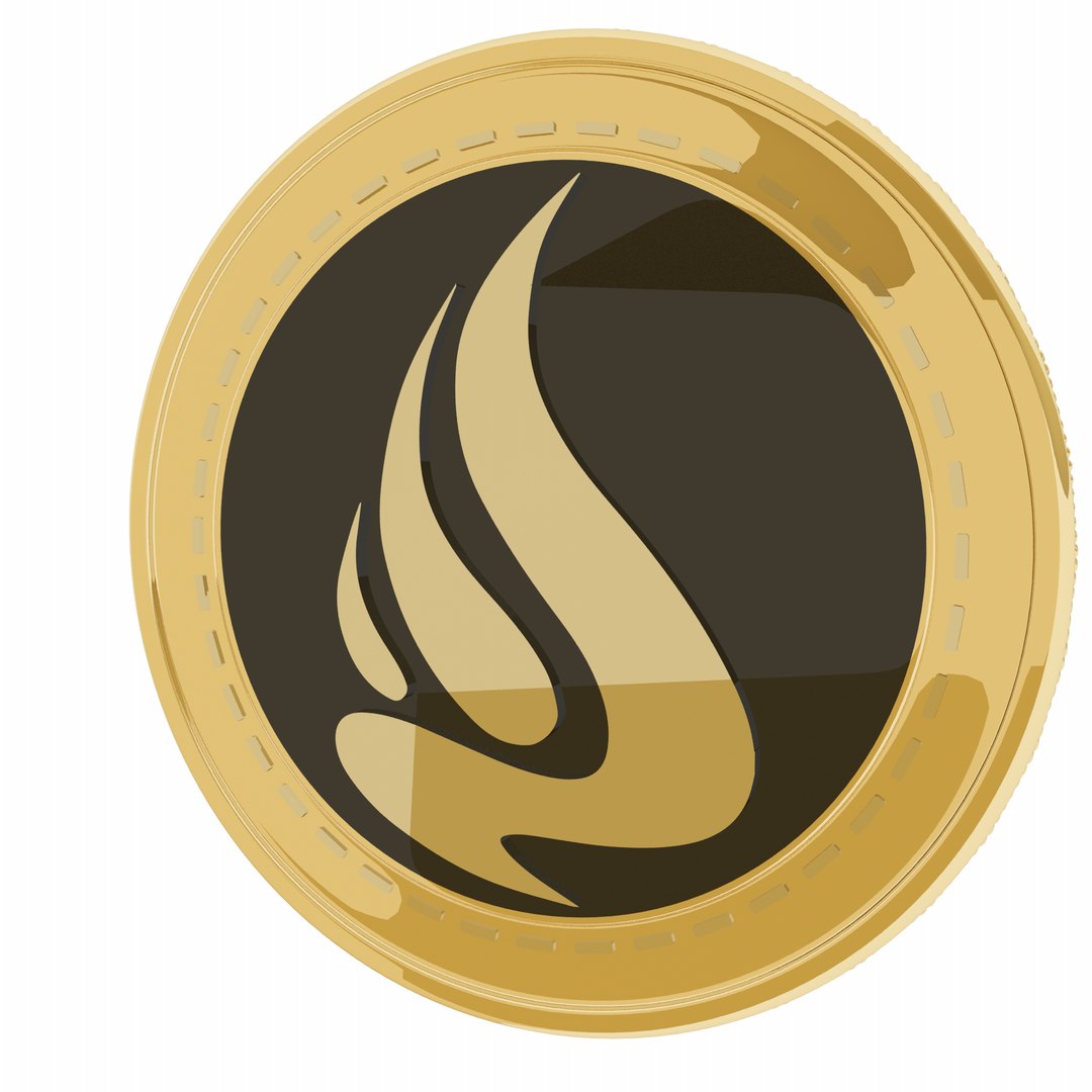 Elphyrecoin Cryptocurrency Gold Coin 3D - TurboSquid 1855886