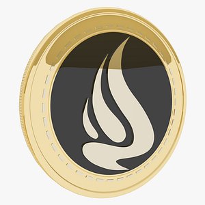 Elphyrecoin Cryptocurrency Gold Coin 3D