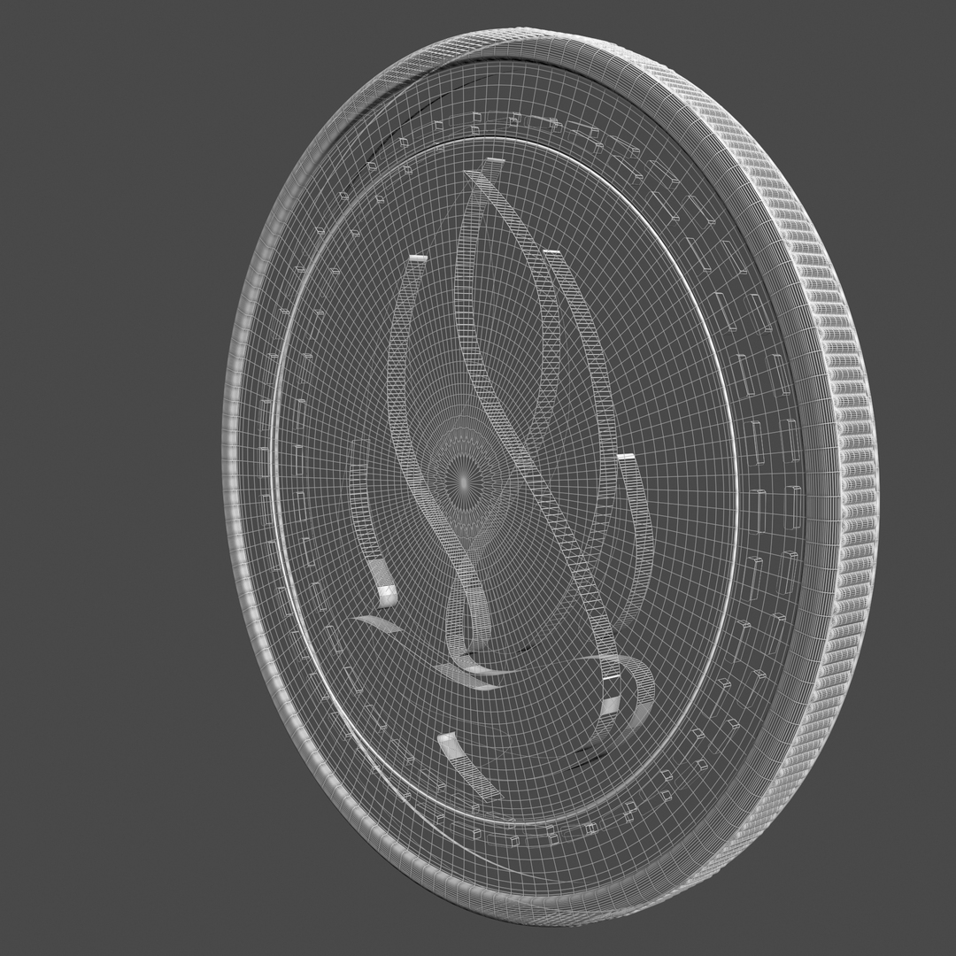 Elphyrecoin Cryptocurrency Gold Coin 3D - TurboSquid 1855886