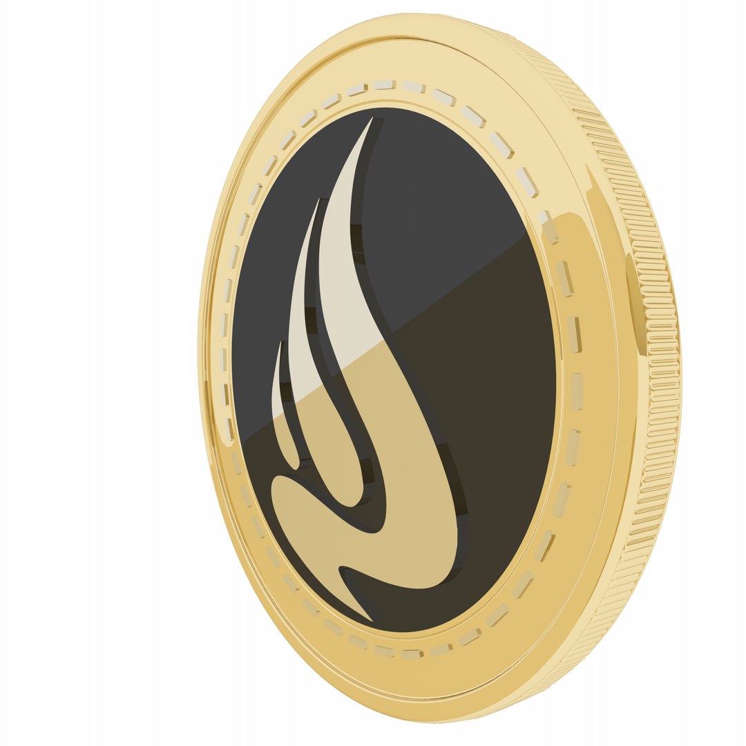 Elphyrecoin Cryptocurrency Gold Coin 3D - TurboSquid 1855886