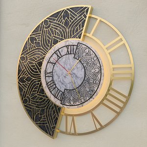 3D decorated wall clock
